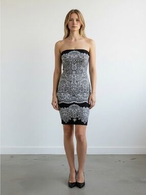 white house black market white strapless dress Strapless Mini Dress